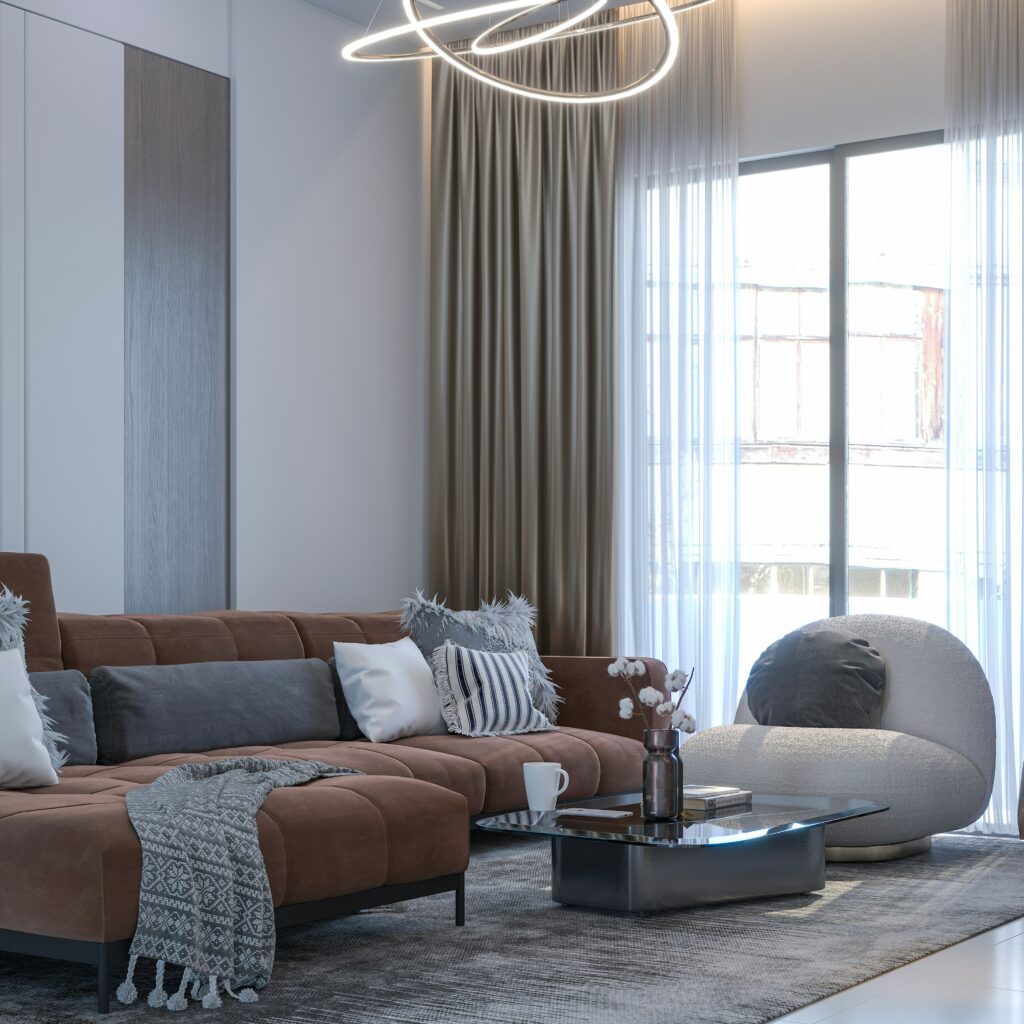 Cortinas opacas y térmicas en un salón
